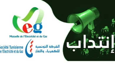 مناظرة تعاونية شركة الكهرباء و الغاز لإنتداب عديد الاختصاصات