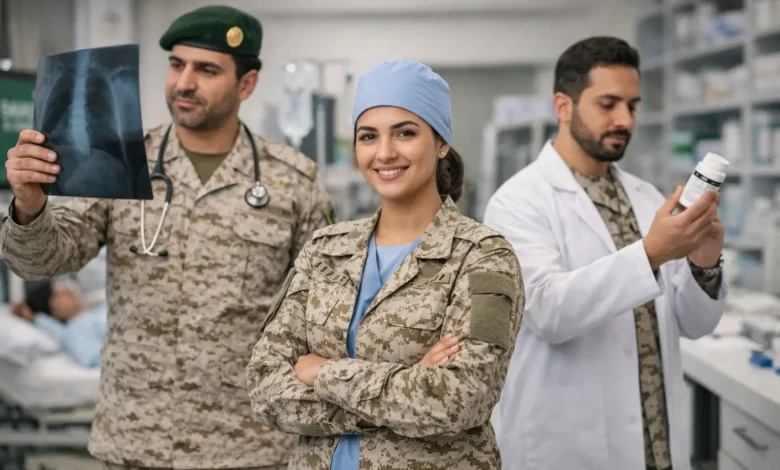 سلم الرواتب الصحيين العسكريين مع البدلات والعلاوات 2025